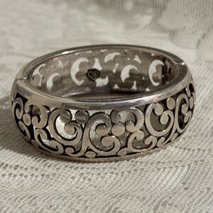 Vintage Brighton Scroll bangle bracelet Hinged Brighton “Contempo”
